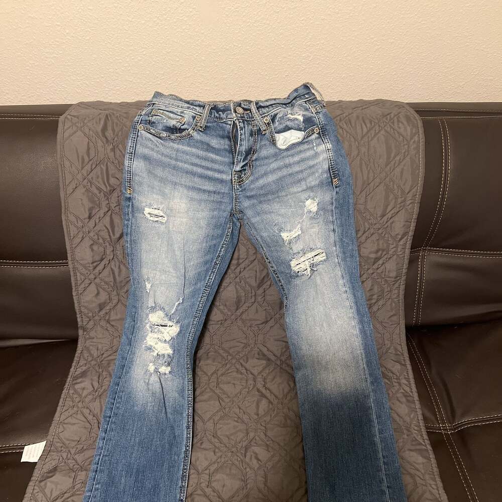 BKE Jake Straight Stretch Jeans Men's 31R Medium Wash Blue Denim